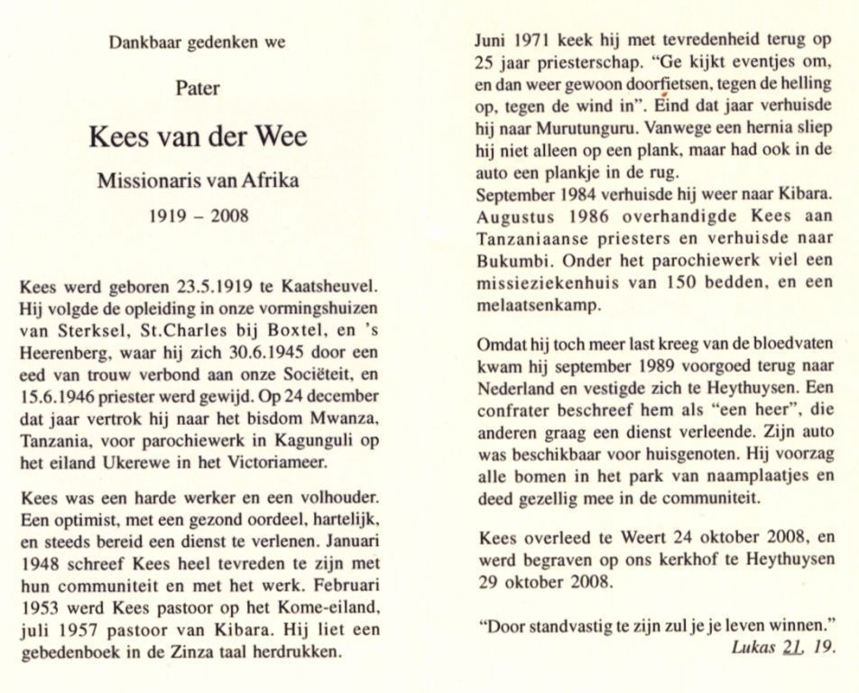 tekst van het overlijdens-prentje